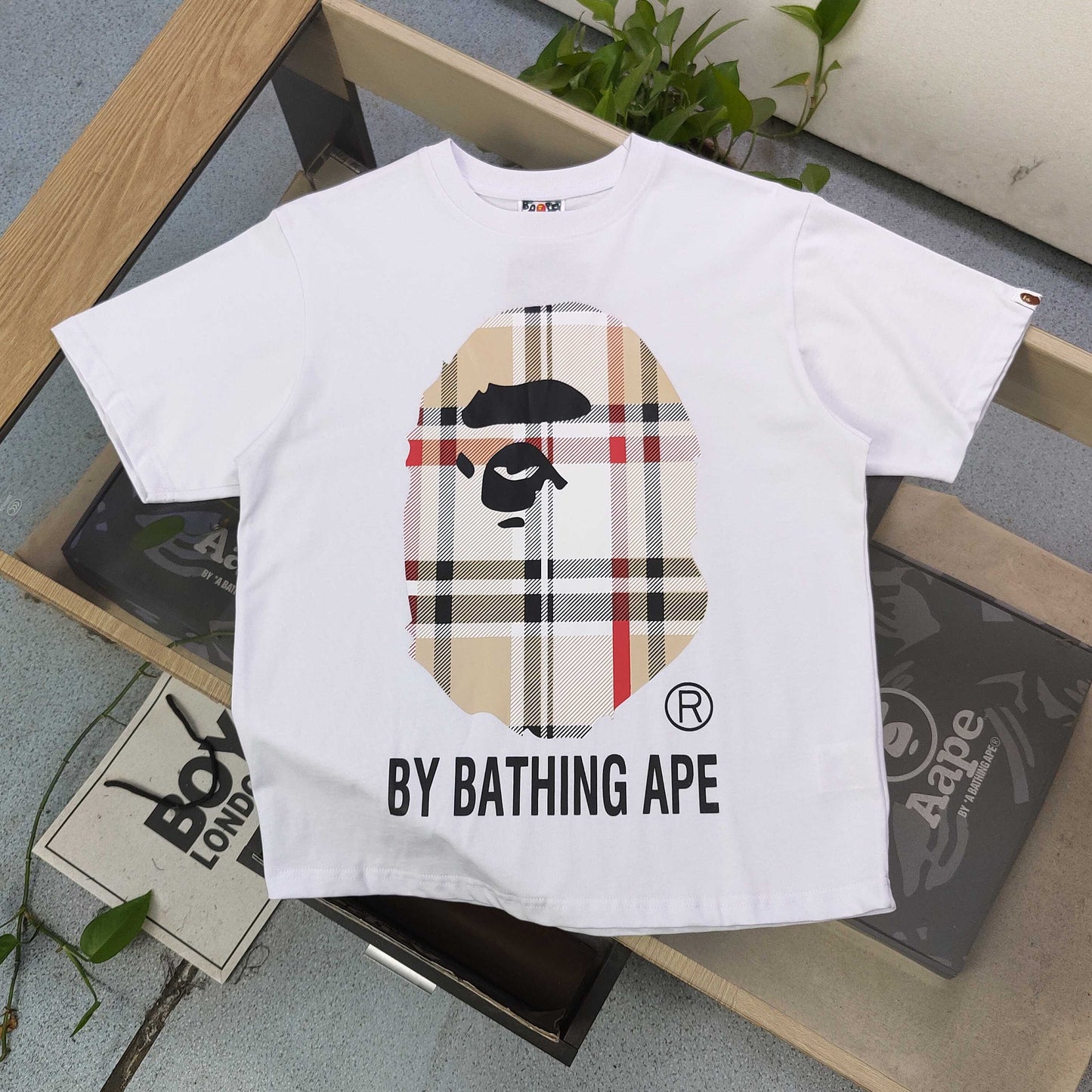 Bape Blk/White Tee | Mens