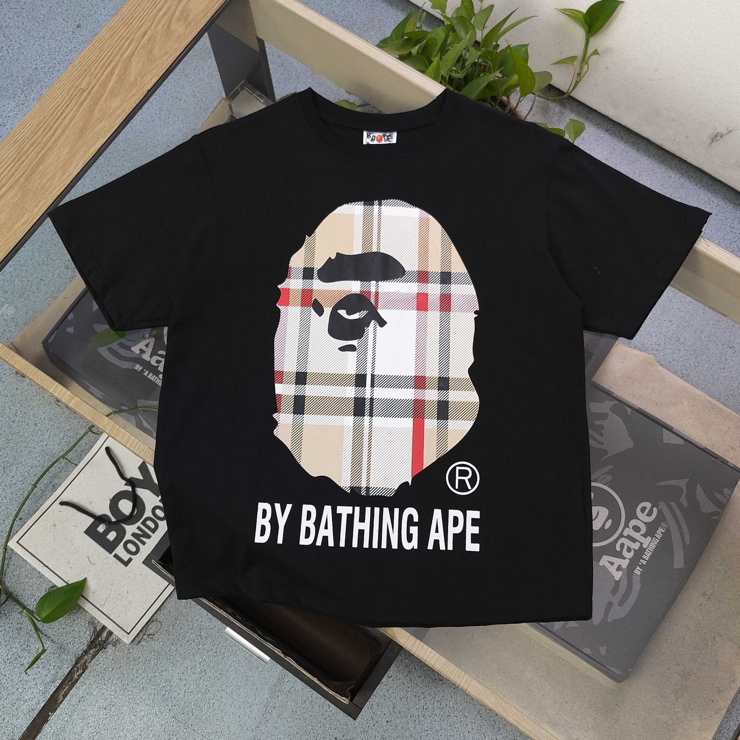 Bape Blk/White Tee | Mens